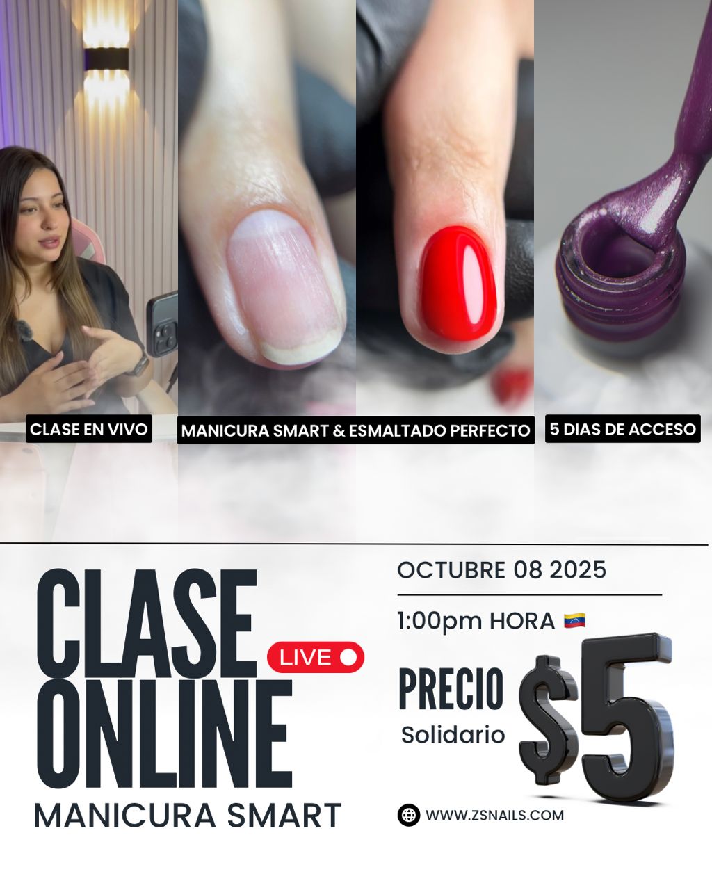 Manicura SMART Clase en Vivo